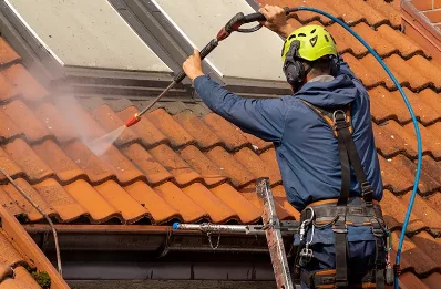 Démoussage et hydrofuge de toiture à Villebarou